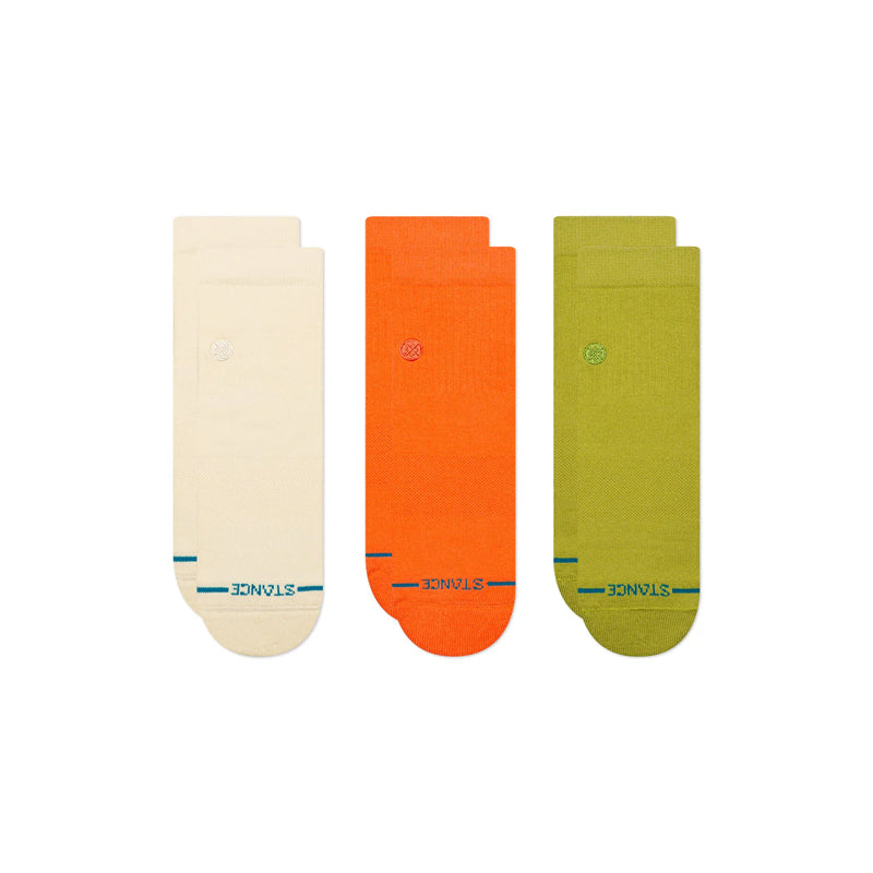 STANCE ICON QUARTER 3 PACK SOCKS