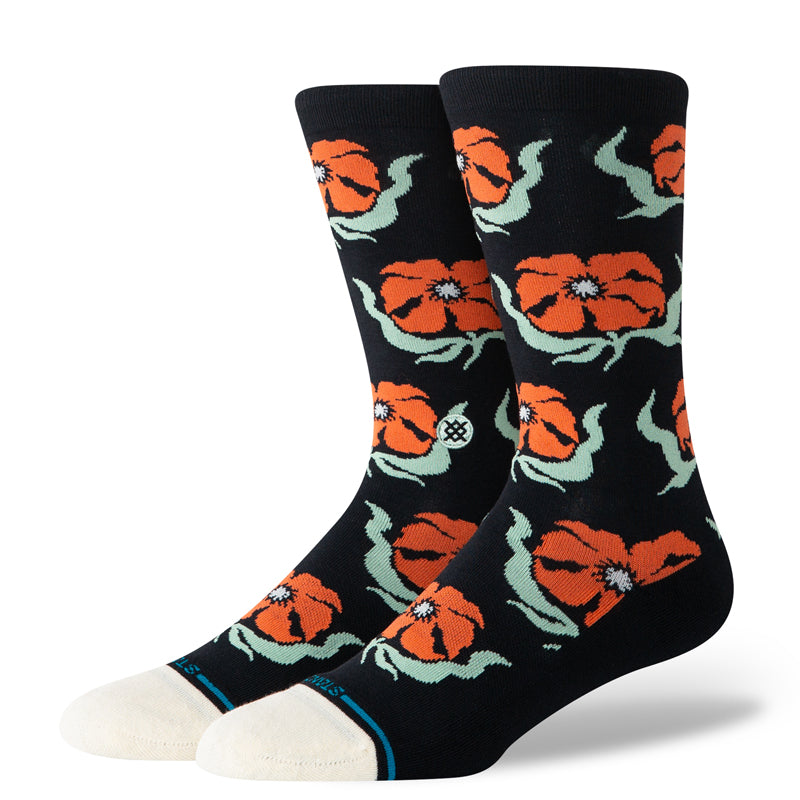 STANCE BROADCAST FLORAL CREW SOCKS