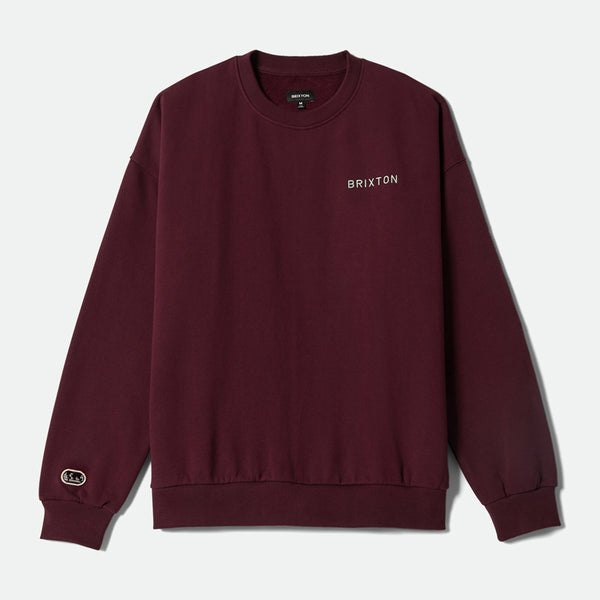 BRIXTON EMBROIDERED HEAVY WEIGHT CREW