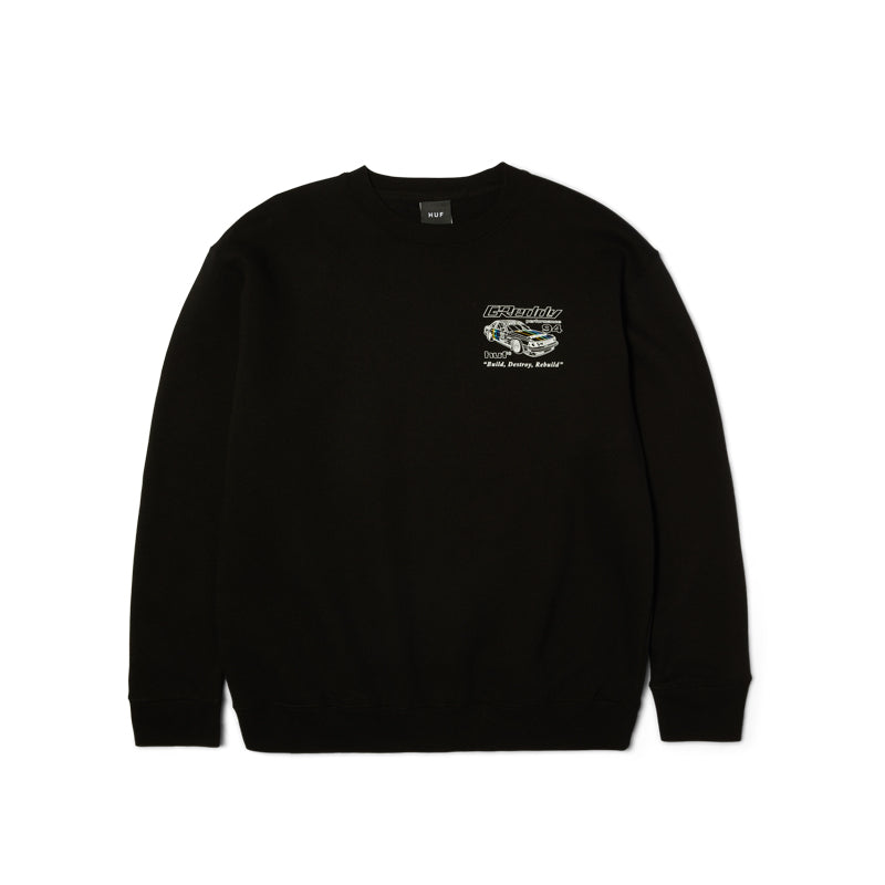 HUF X GREDDY RETRO MOD CREWNECK
