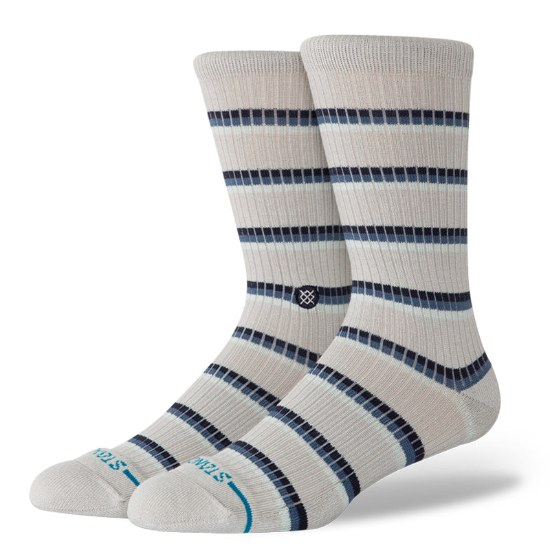 STANCE MULTISTRIPE RIBBED CREW SOCKS