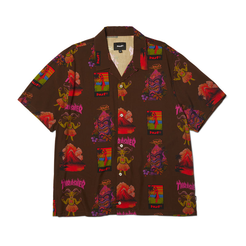 HUF X THRASHER HAWAIIAN SHIRT