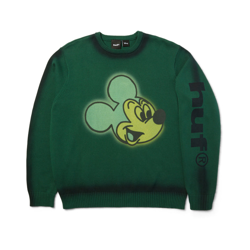 HUF X MICKEY MOUSE SPRAY CREWNECK SWEATER