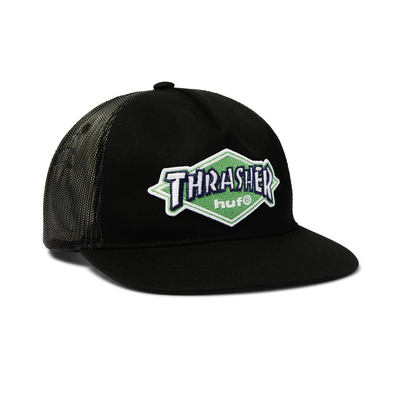 HUF X THRASHER LOGO TWILL TRUCKER