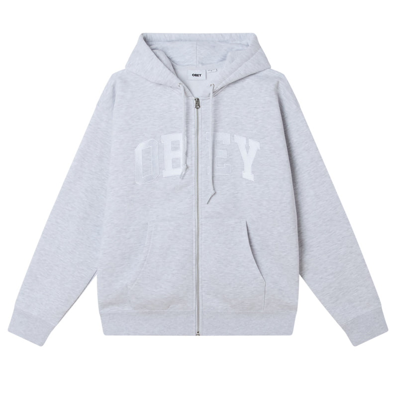 OBEY COLLEGIATE ZIP HOOD FLEECE