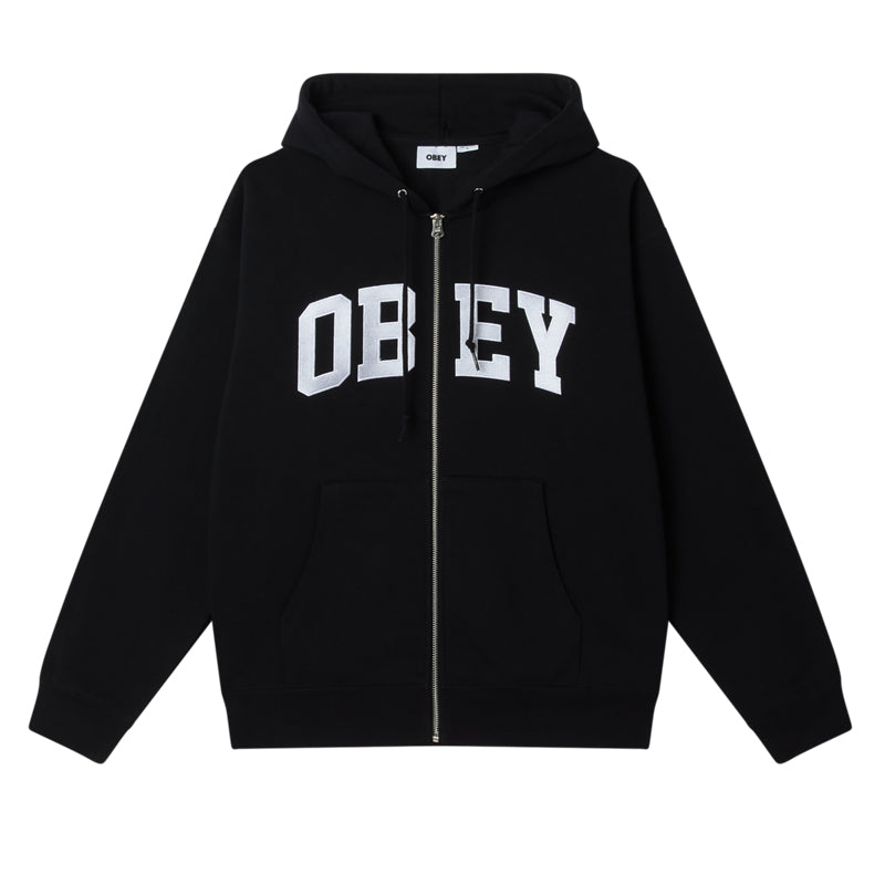 OBEY COLLEGIATE ZIP HOOD FLEECE