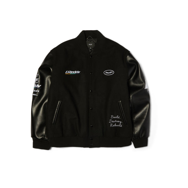 HUF X GREDDY VARSITY JACKET