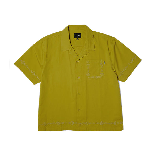 HUF PINSTRIPE EMB S/S RESORT SHIRT