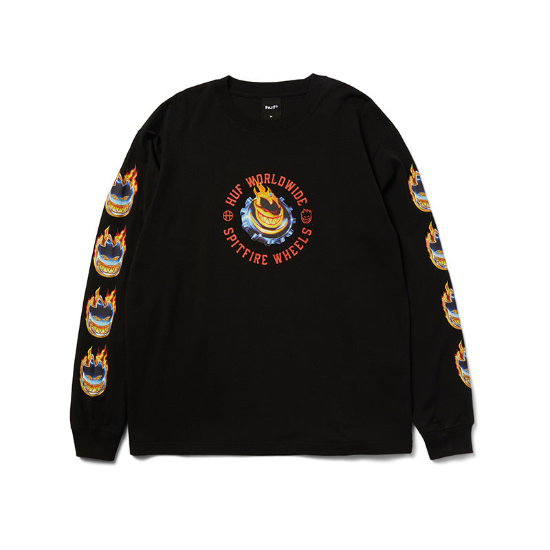 HUF X SPITFIRE CHROME HEAD LS TEE