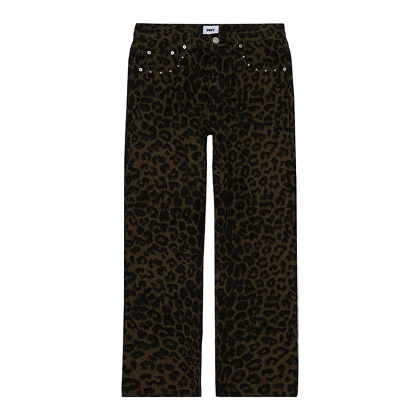 OBEY STUDDED BOXCAR STRAIGHT LEG DENIM PANT