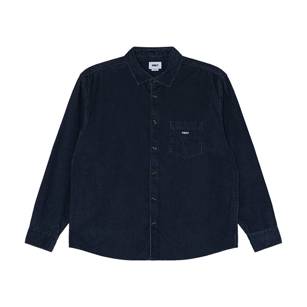OBEY TOMMY CORDUROY WOVEN LS