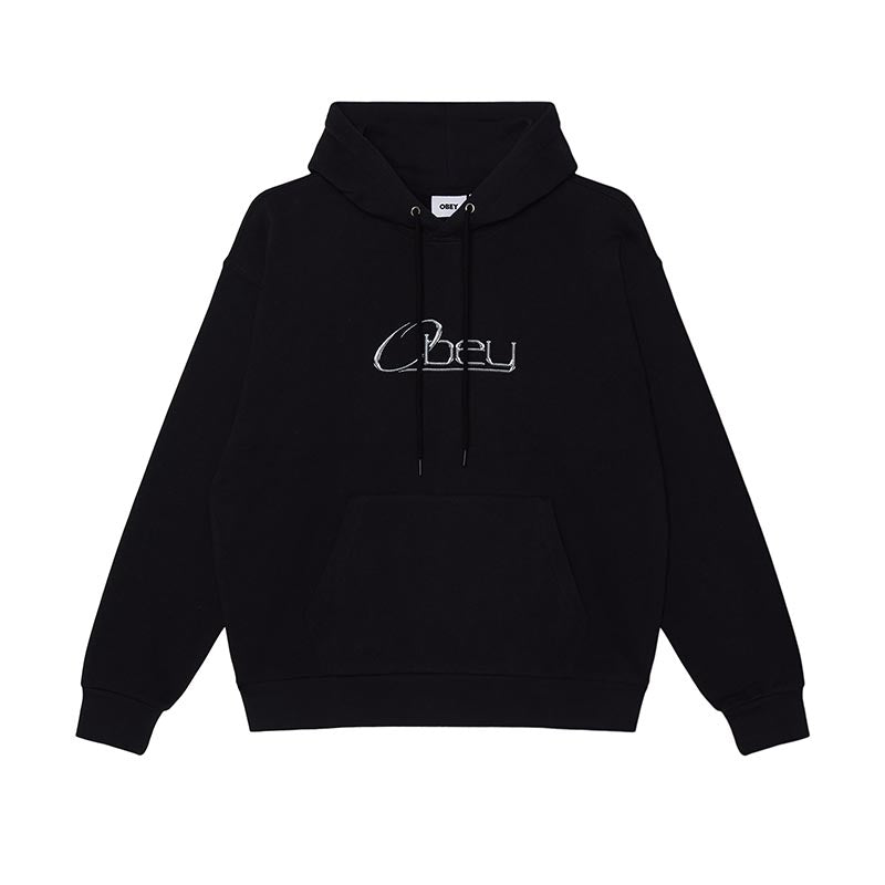 OBEY CHROME HOOD FLEECE