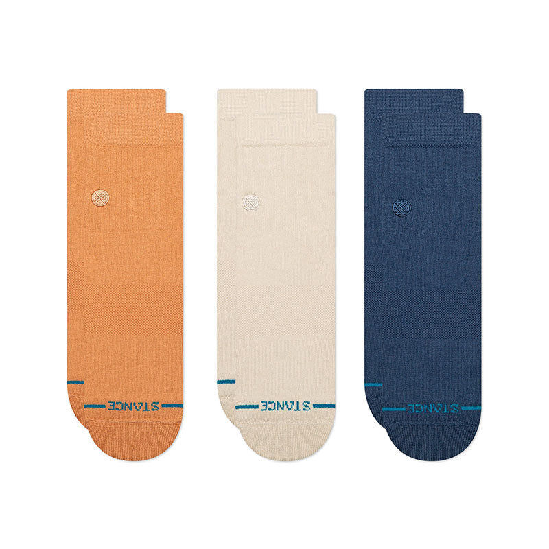 STANCE ICON QUARTER 3 PACK SOCKS