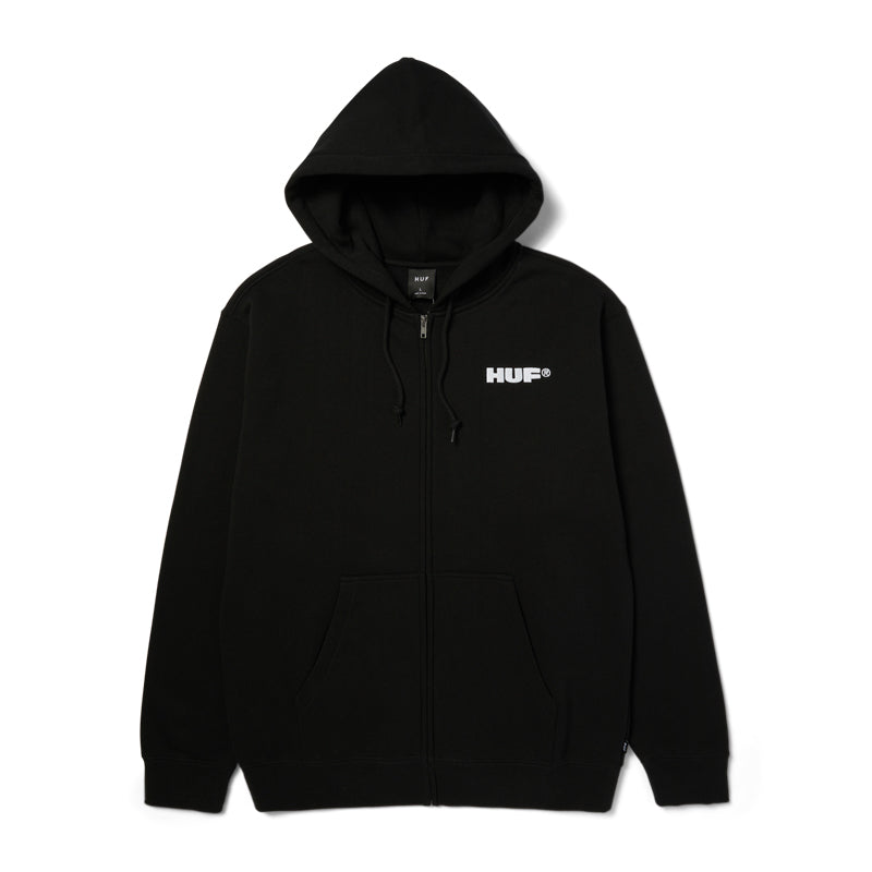 HUF ALL CAPS F/Z HOODIE