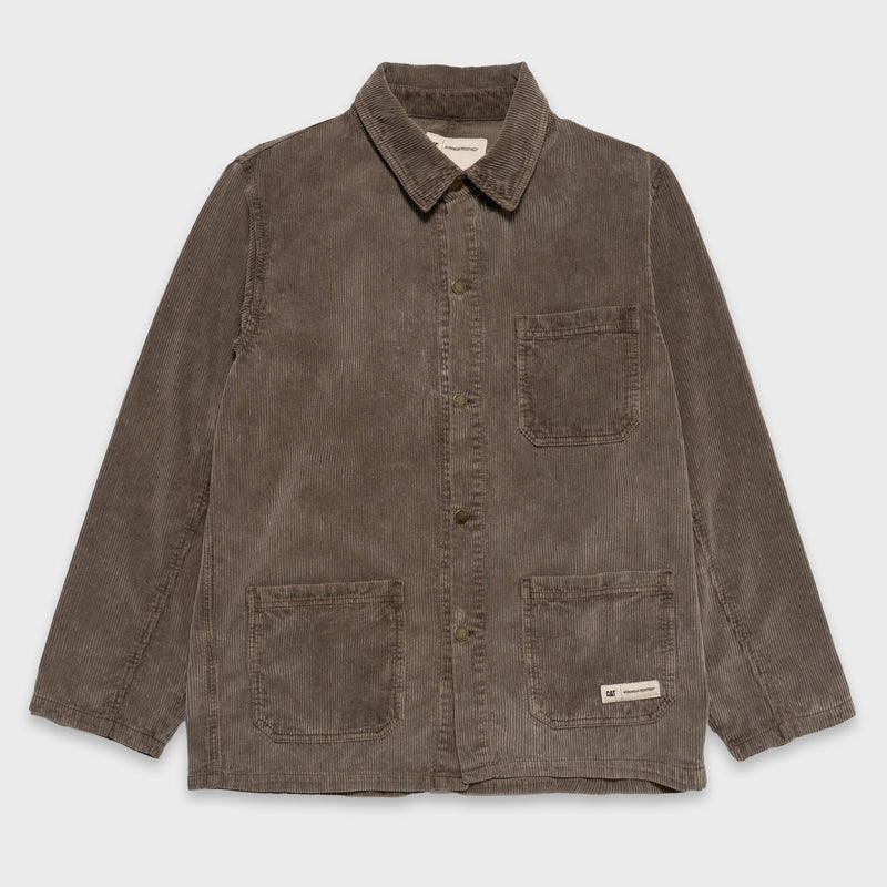 CAT CORDUROY OVERSHIRT WITH ACID WASH