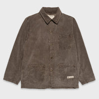 CAT CORDUROY OVERSHIRT WITH ACID WASH