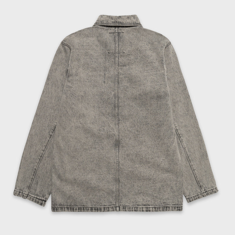 CAT DENIM OVERSHIRT WITH ACID WASH