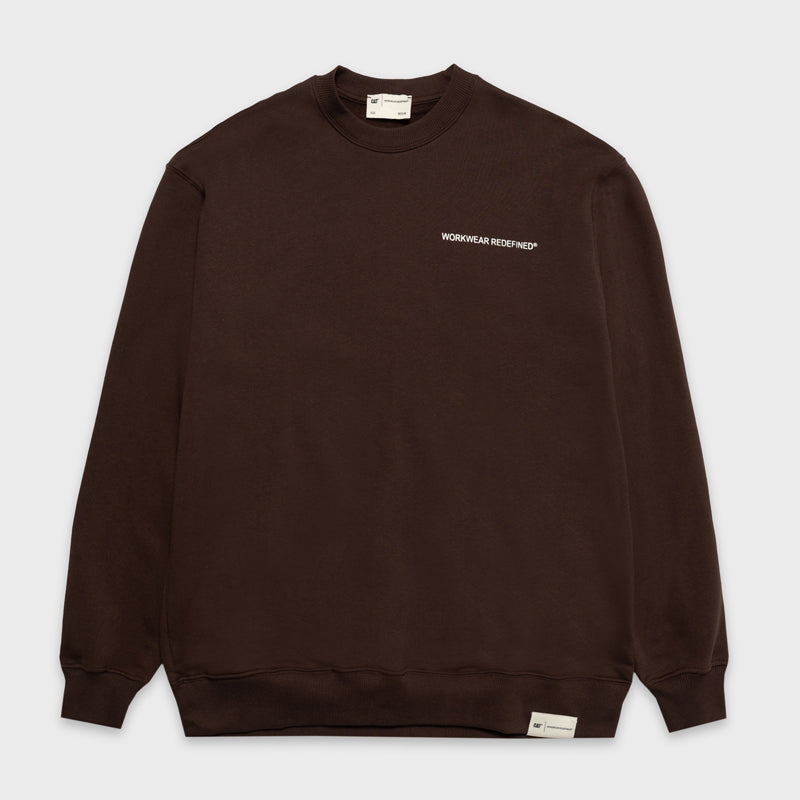 CAT WORKWEAR REDEFINED PRINT CREWNECK FLEECE
