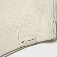 CAT RIBBED KNIT CREWNECK