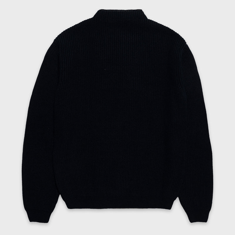 CAT HALF NECK RIBBED KNIT