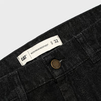 CAT BLACK DENIM 5 PKT PANT