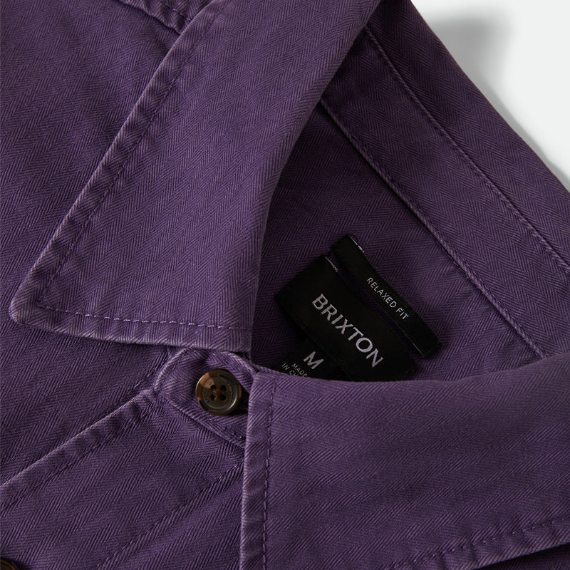 BRIXTON HERRINGBONE LW RELAXED OVERSHIRT