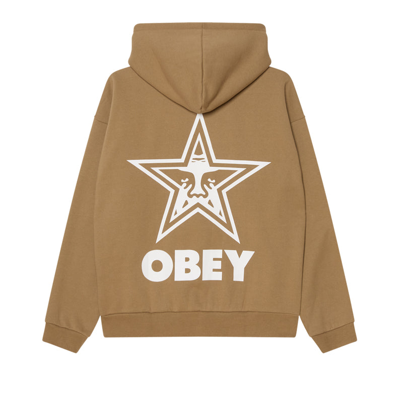 OBEY BOLD STAR EXTRA HEAVY HOOD FLEECE
