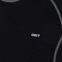 OBEY AARON CONTRAST STITCH LS TEE