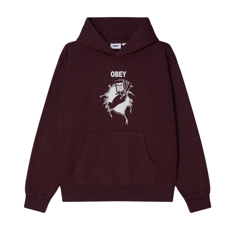 OBEY BAD SEEDS FADED HOOD FLEECE