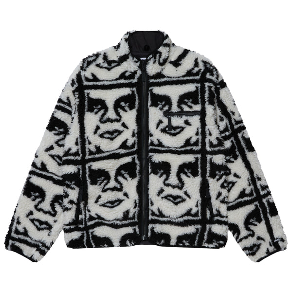OBEY REPEATED ICON SHERPA JACKET