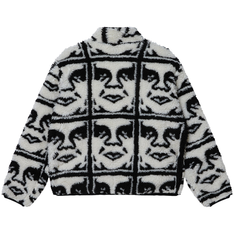 OBEY REPEATED ICON SHERPA JACKET