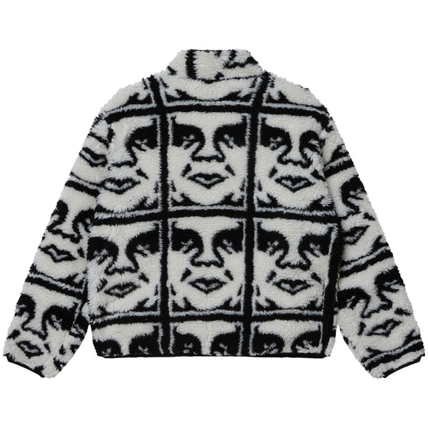OBEY REPEATED ICON SHERPA JACKET