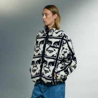 OBEY REPEATED ICON SHERPA JACKET