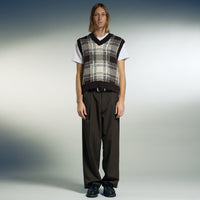 OBEY DEAN STRIPE PLEATED PANT