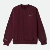 BRIXTON EMBROIDERED HEAVY WEIGHT CREW