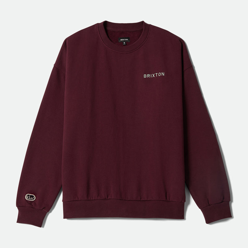 BRIXTON EMBROIDERED HEAVY WEIGHT CREW