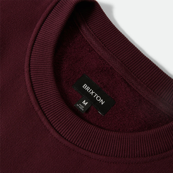 BRIXTON EMBROIDERED HEAVY WEIGHT CREW