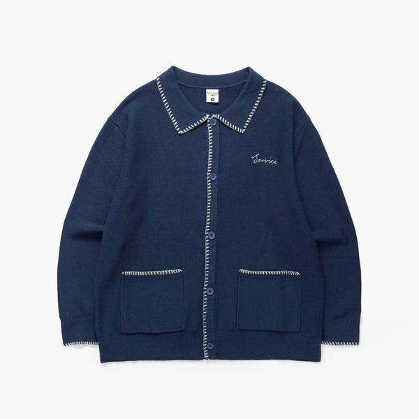 SERVICE WORKS BLANKET STITCH CARDIGAN