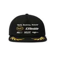 HUF X GREDDY TEAM SNAPBACK HAT