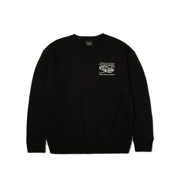 HUF X GREDDY RETRO MOD CREWNECK