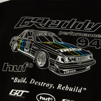 HUF X GREDDY RETRO MOD CREWNECK