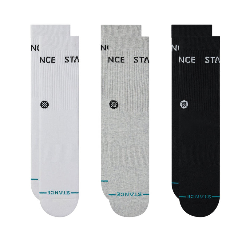 STANCE ORIGIN 3 PACK CREW SOCKS
