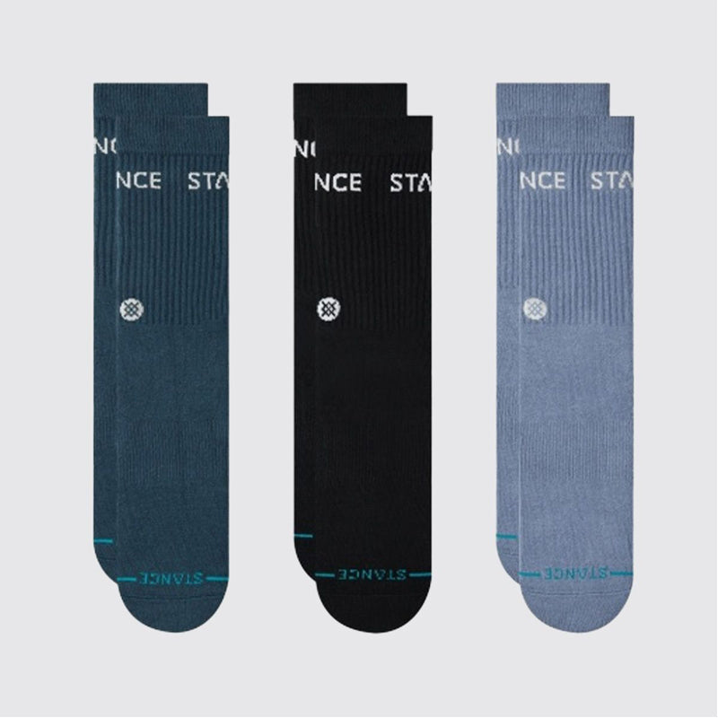 STANCE ORIGIN 3 PACK CREW SOCKS