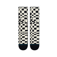 STANCE WAVE CHECK CREW SOCKS