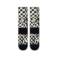 STANCE WAVE CHECK CREW SOCKS