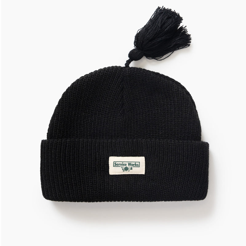 SERVICE WORKS TASSLE BEANIE