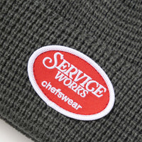 SERVICE WORKS WAFFLE PATCH BEANIE