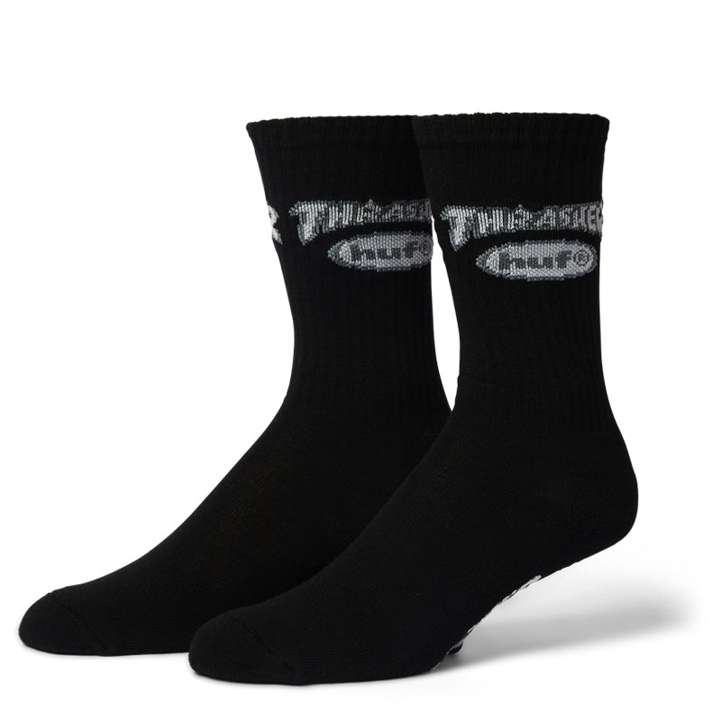 HUF X THRASHER LOGO CREW SOCKS