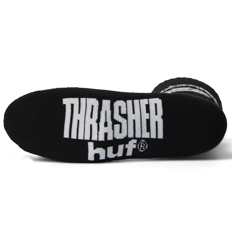 HUF X THRASHER LOGO CREW SOCKS