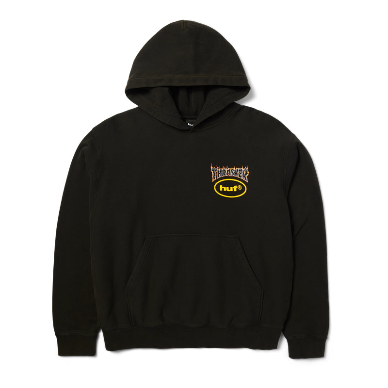HUF X THRASHER MELTDOWN HEAVYWEIGHT HOODIE